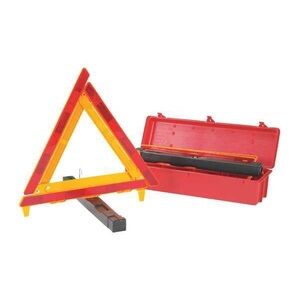 Emergency Warning Triangle Kit, 3-Piece, Storage Box